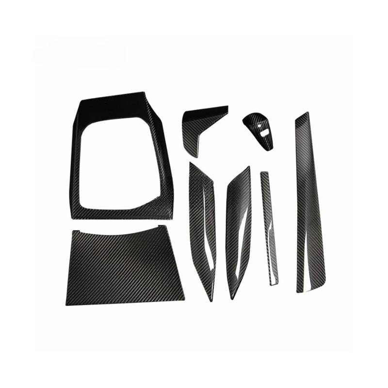 OWYTNRCJ Auto Innere Zentrale Steuerung Getriebe Kompatibel for BMW 2 Serie G42 2022 220d 220i 230i M240i LHD Carbon Faser Schaltknauf Panel Trim(Glossy Carbon Fiber) von OWYTNRCJ