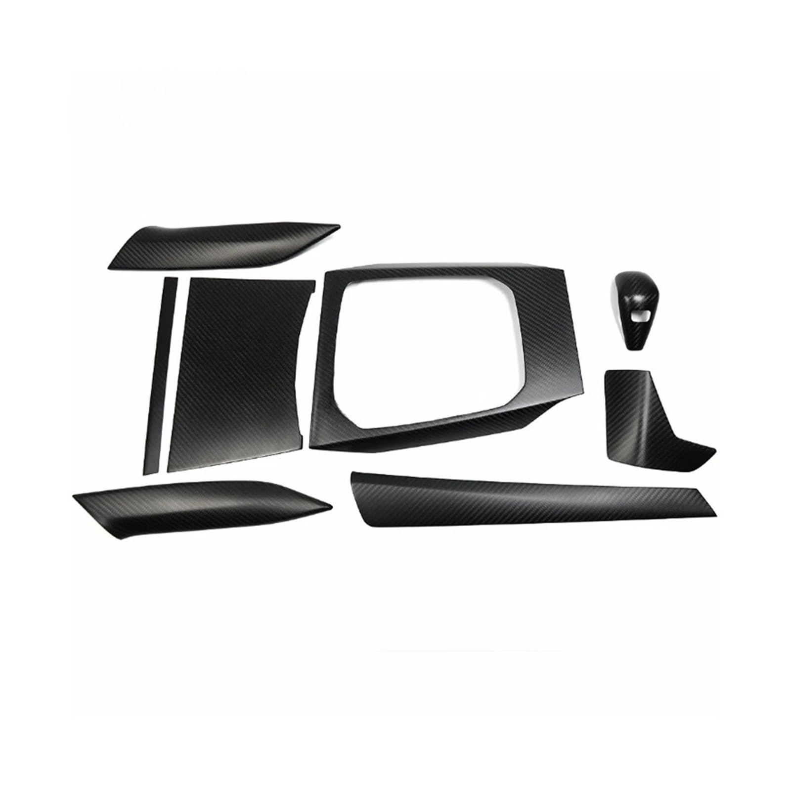 OWYTNRCJ Auto Innere Zentrale Steuerung Getriebe Kompatibel for BMW 2 Serie G42 2022 220d 220i 230i M240i LHD Carbon Faser Schaltknauf Panel Trim(Matte Carbon Fiber) von OWYTNRCJ