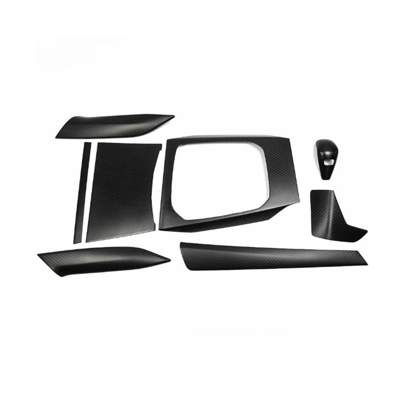 OWYTNRCJ Auto Innere Zentrale Steuerung Getriebe Kompatibel for BMW 2 Serie G42 2022 220d 220i 230i M240i LHD Carbon Faser Schaltknauf Panel Trim(Matte Carbon Fiber) von OWYTNRCJ