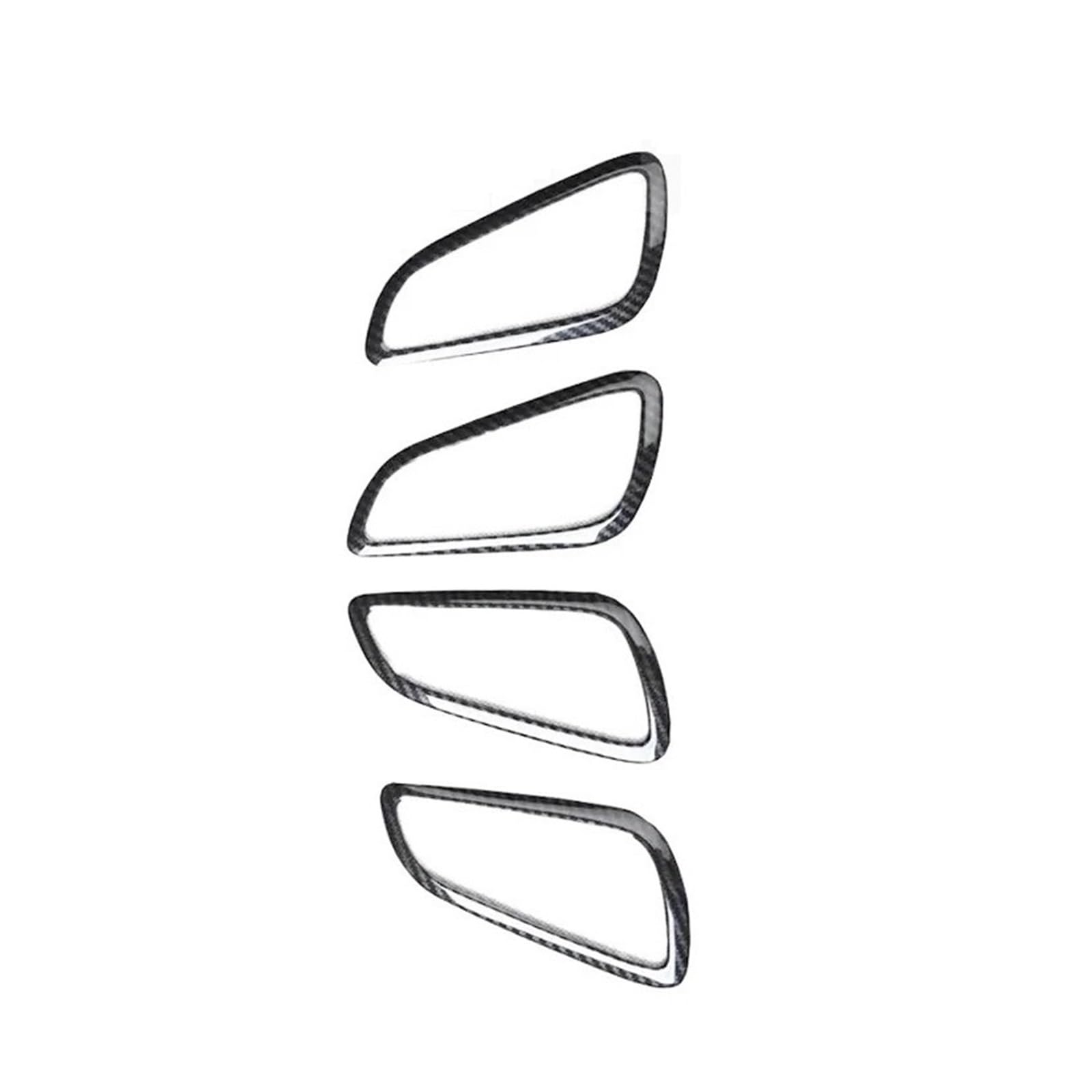 OWYTNRCJ Auto-Mittelkonsole, Innenabdeckung, Türverkleidungen, Aufkleber, kompatibel mit Focus MK3 2012, ABS, Dekorationszubehör im Kohlefaser-Stil(Door Handle) von OWYTNRCJ