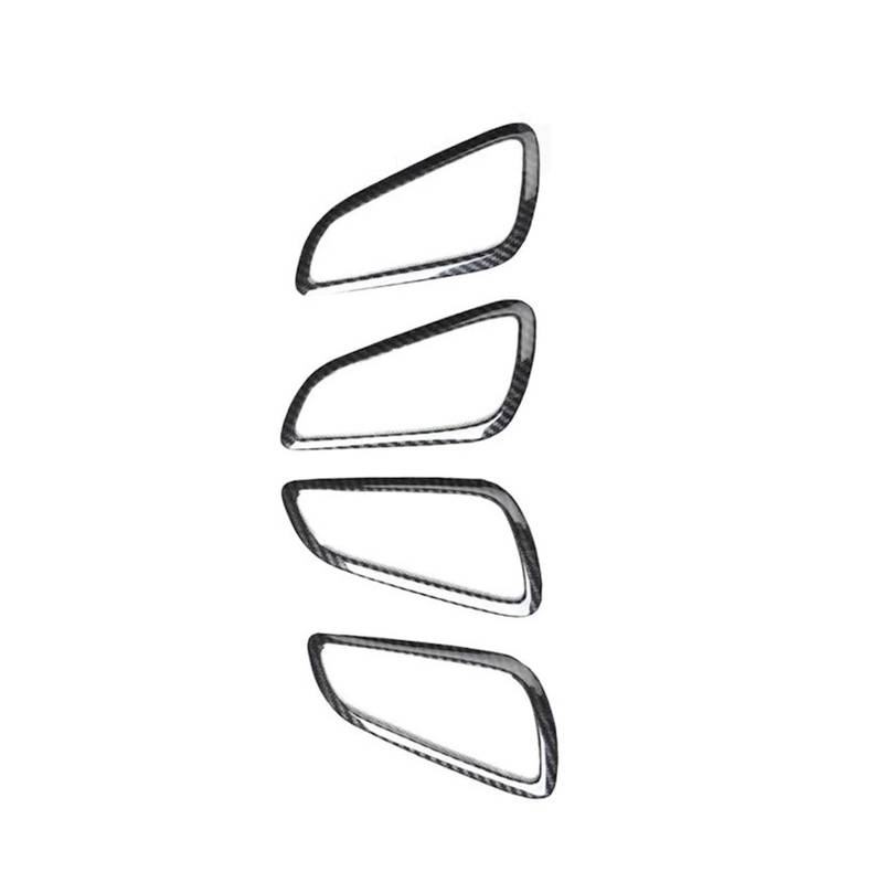 OWYTNRCJ Auto-Mittelkonsole, Innenabdeckung, Türverkleidungen, Aufkleber, kompatibel mit Focus MK3 2012, ABS, Dekorationszubehör im Kohlefaser-Stil(Door Handle) von OWYTNRCJ