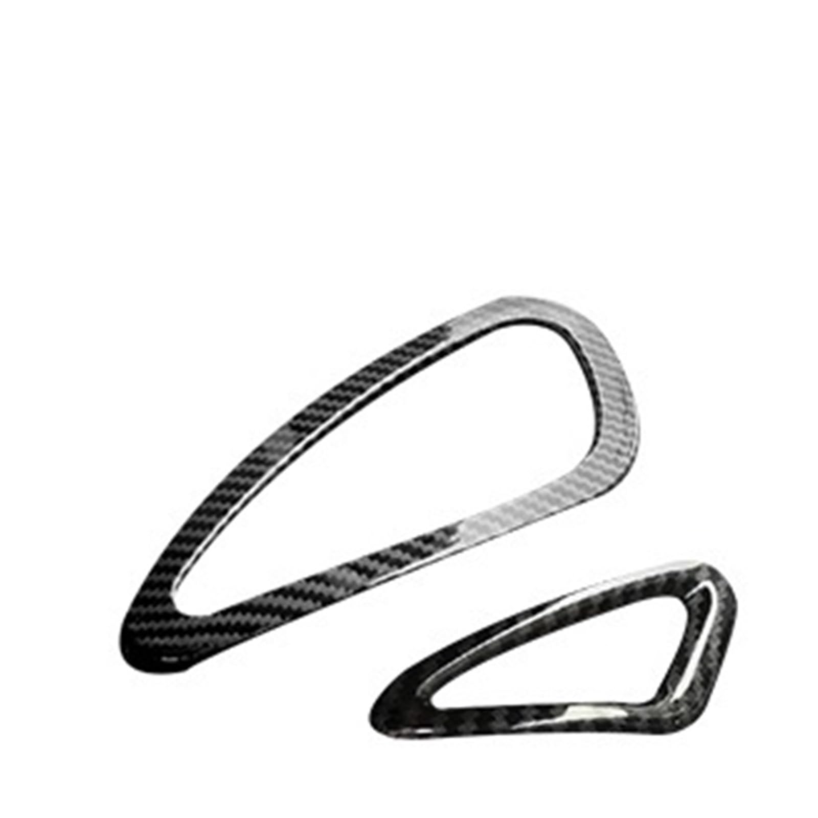OWYTNRCJ Auto-Modifikationsabdeckung, Innenaufkleber, kompatibel mit Mercedes Smart Fortwo Forfour 453, Außenzubehör, Carbon-Stil, Dekorationsschale(Dashboard air Outlet) von OWYTNRCJ