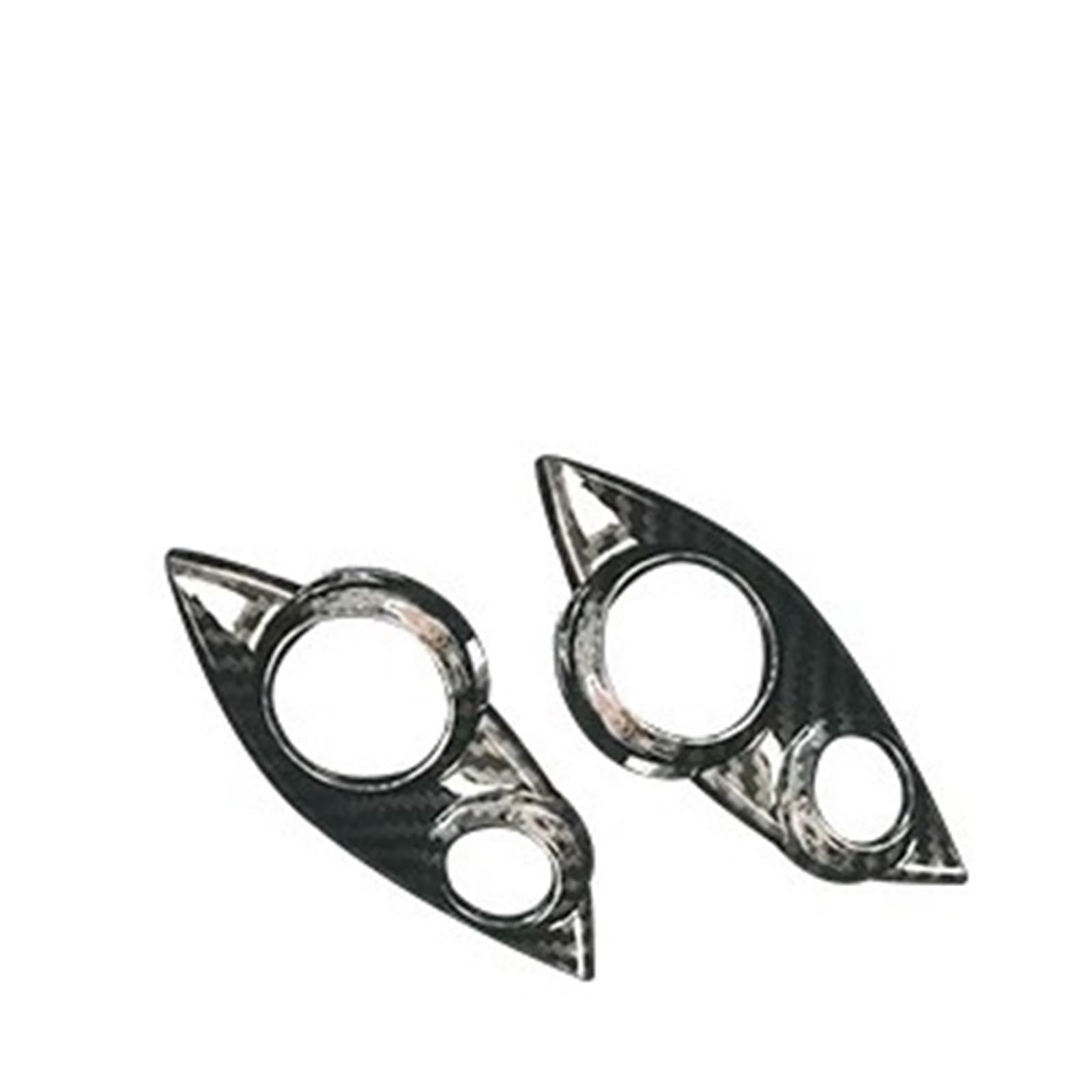 OWYTNRCJ Auto-Modifikationsabdeckung, Innenaufkleber, kompatibel mit Mercedes Smart Fortwo Forfour 453, Außenzubehör, Carbon-Stil, Dekorationsschale(Steering Wheel) von OWYTNRCJ