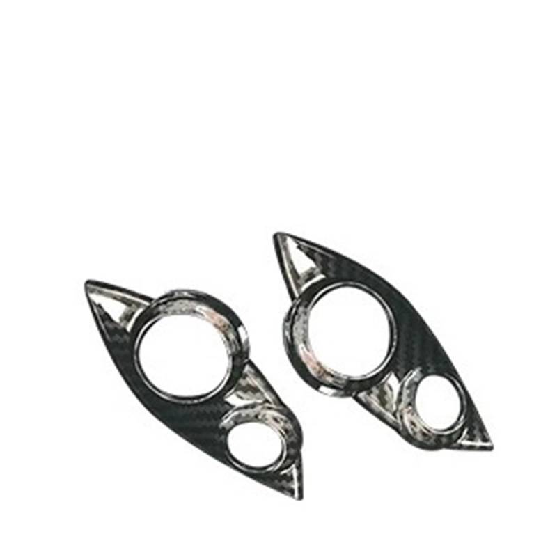 OWYTNRCJ Auto-Modifikationsabdeckung, Innenaufkleber, kompatibel mit Mercedes Smart Fortwo Forfour 453, Außenzubehör, Carbon-Stil, Dekorationsschale(Steering Wheel) von OWYTNRCJ