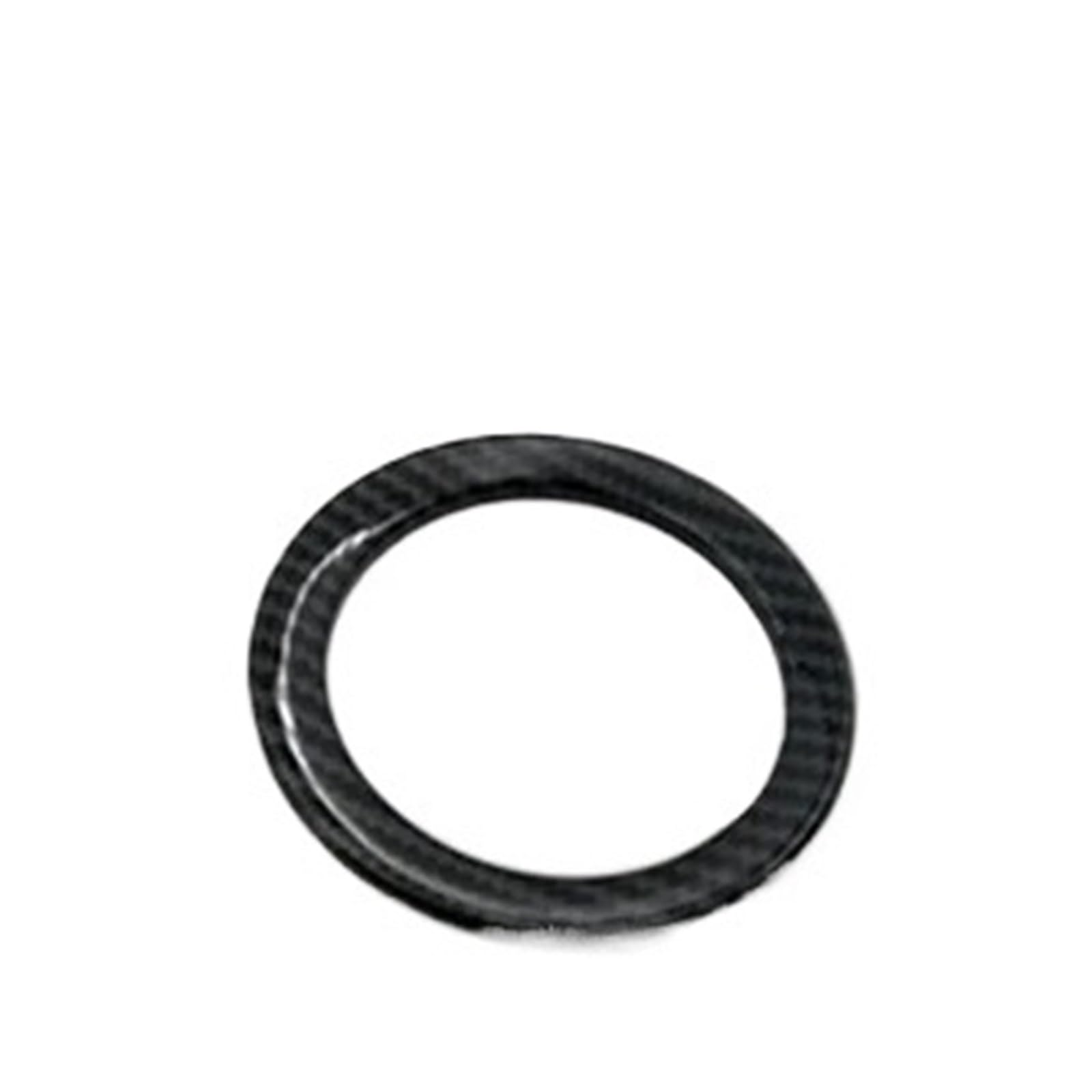 OWYTNRCJ Auto-Modifikationsabdeckung, Innenaufkleber, kompatibel mit Mercedes Smart Fortwo Forfour 453, Außenzubehör, Carbon-Stil, Dekorationsschale(Steering Wheel Ring) von OWYTNRCJ