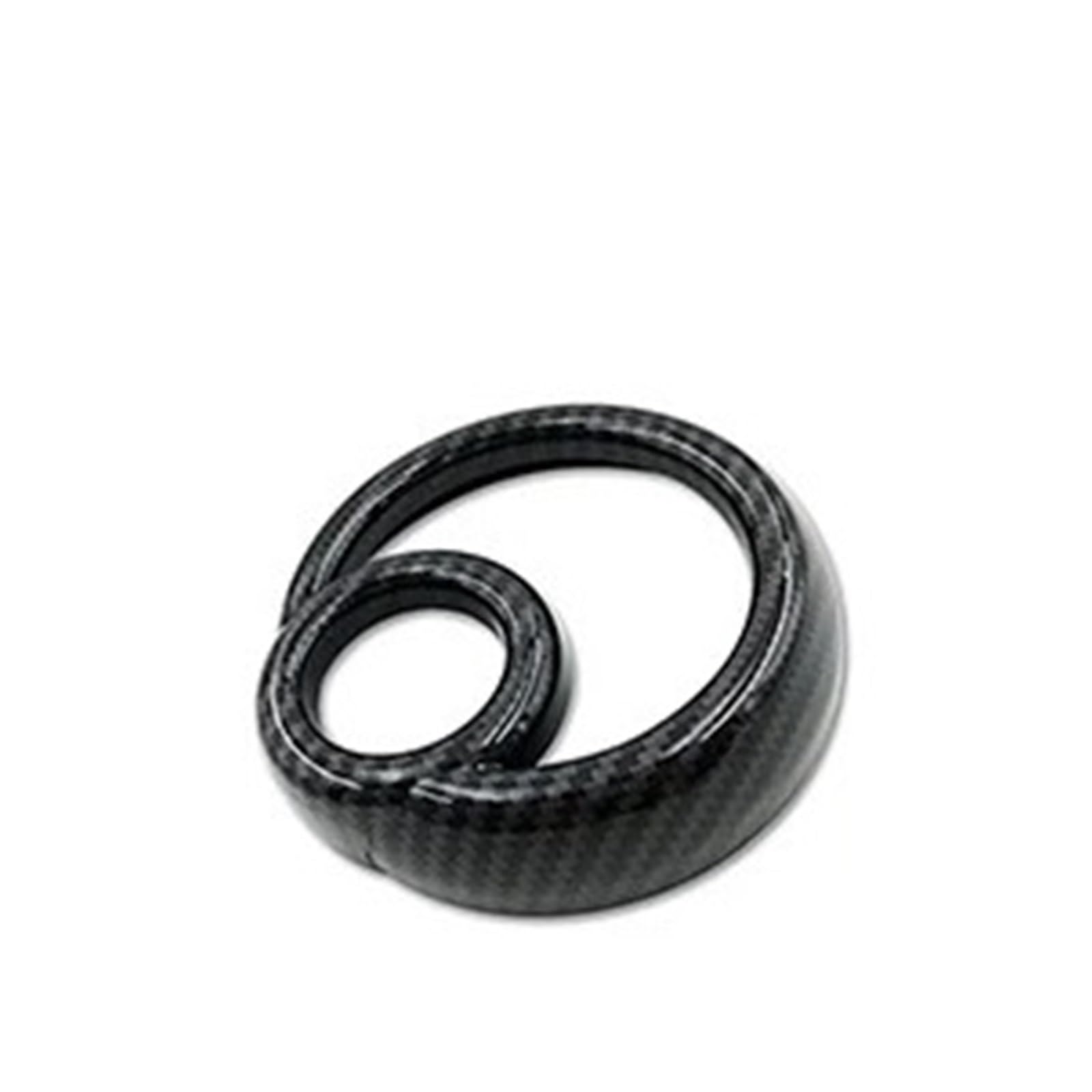 OWYTNRCJ Auto-Modifikationsabdeckung, Innenaufkleber, kompatibel mit Mercedes Smart Fortwo Forfour 453, Außenzubehör, Carbon-Stil, Dekorationsschale(Tachometer) von OWYTNRCJ