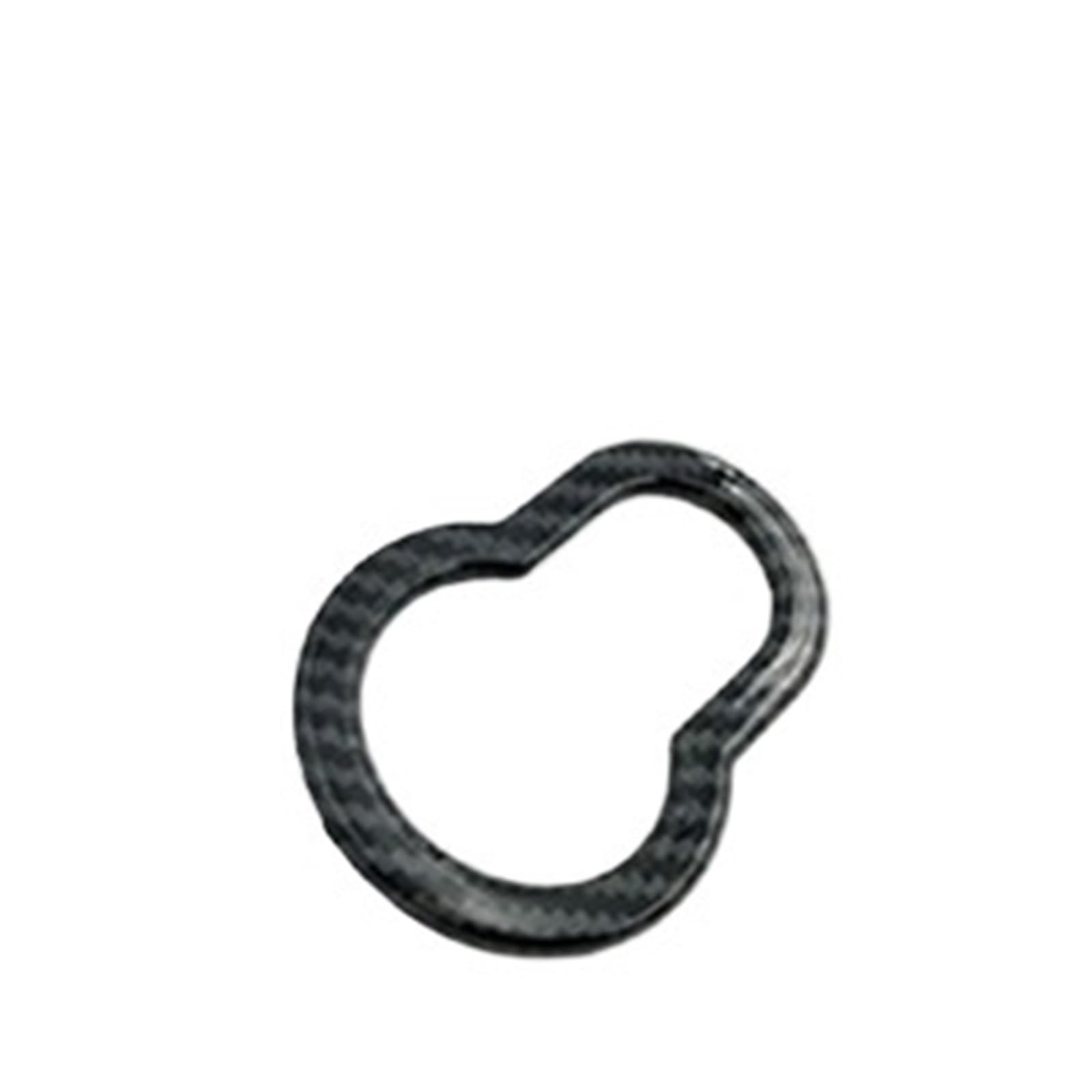 OWYTNRCJ Auto-Modifikationsabdeckung, Innenaufkleber, kompatibel mit Mercedes Smart Fortwo Forfour 453, Außenzubehör, Carbon-Stil, Dekorationsschale(Warning Light) von OWYTNRCJ