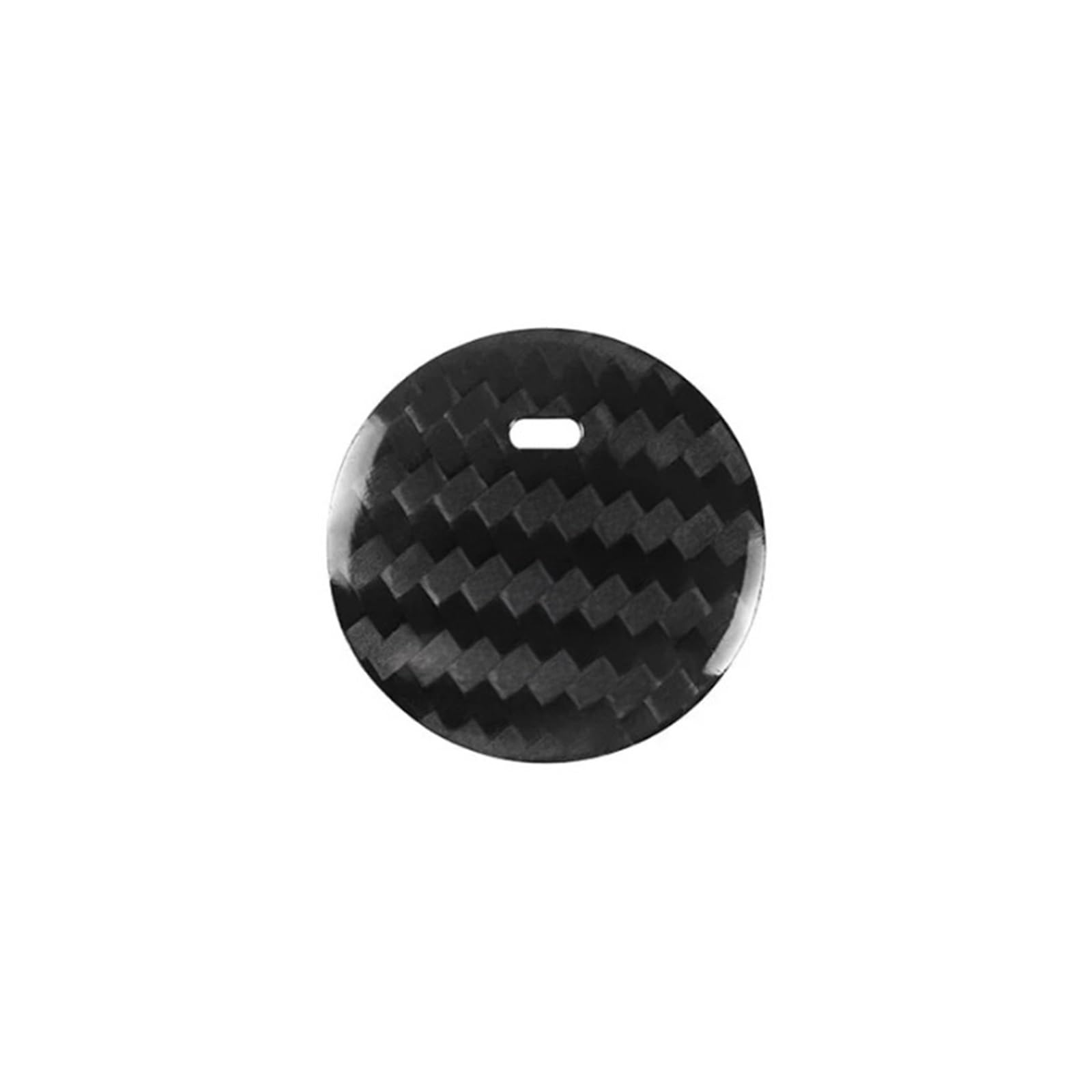 OWYTNRCJ Auto Motor Start Stop Taste Kompatibel for Mazda CX4 2016 2017 2018 Abdeckung Real Carbon Fiber Aufkleber(Black) von OWYTNRCJ