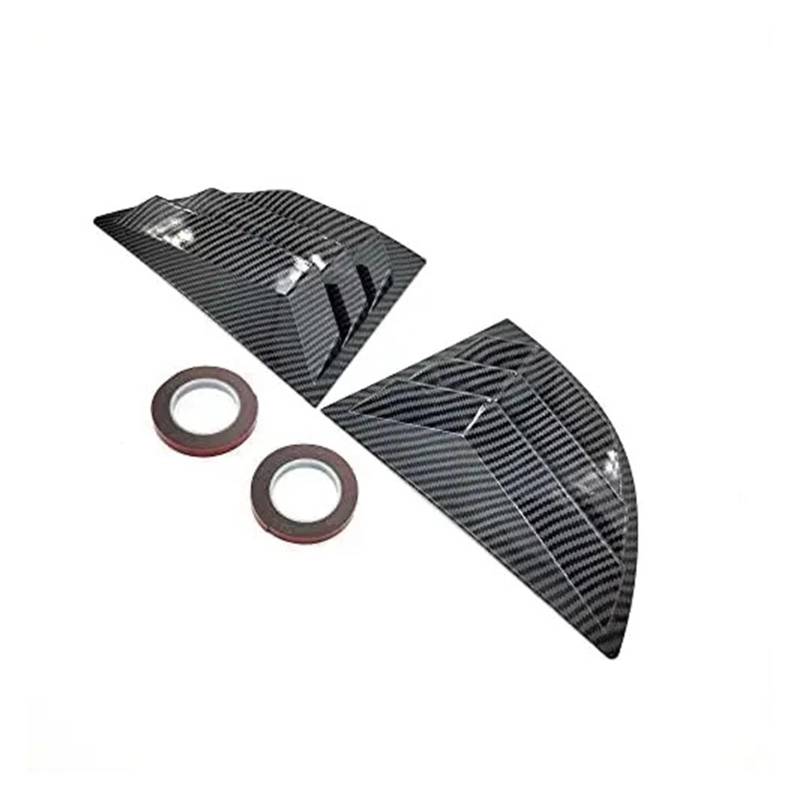 OWYTNRCJ Auto Seite Fenster Jalousie Shutter Kompatibel for Civic 2006-2011 Carbon Look Abdeckung von OWYTNRCJ