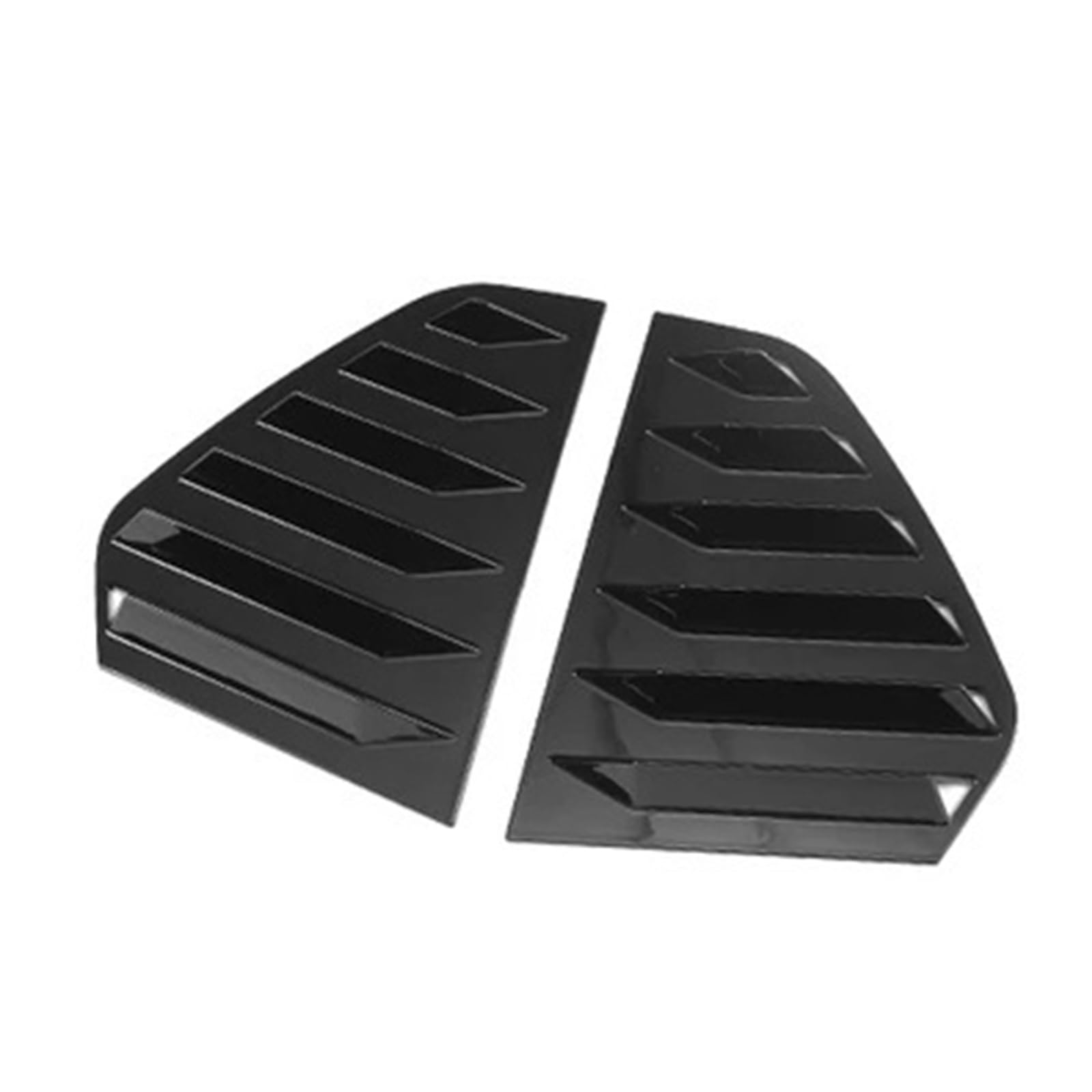 OWYTNRCJ Auto-Seiten-Heckfenster-Rollladen, kompatibel mit VW Golf 8 MK8 2020–2022, Paar Seitenlüftungsabdeckung, Zierleiste, Dekoration, Auto-Zubehör(Glossy Black) von OWYTNRCJ