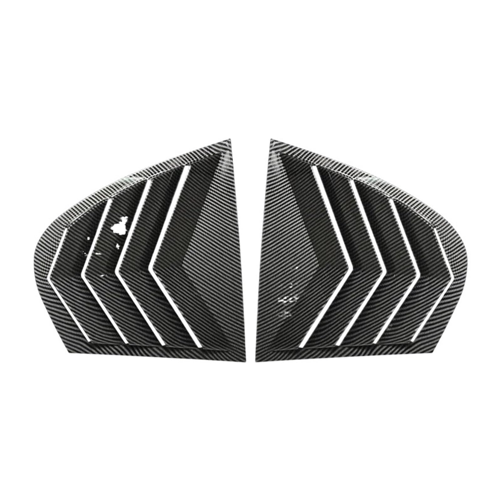 OWYTNRCJ Auto-Styling Heckscheibenlamellen Kompatibel for BMW 5 Series E60 2004-2010 Heckdreieck Fensterschatten Spoiler Bodykits(Carbon Look) von OWYTNRCJ