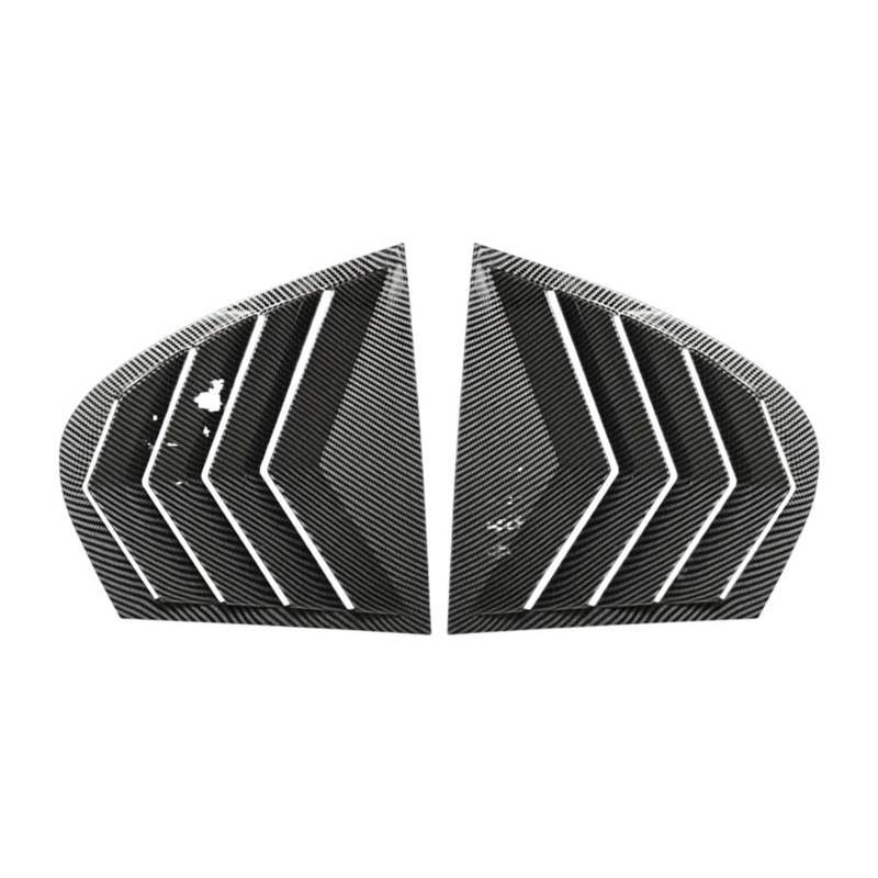 OWYTNRCJ Auto-Styling Heckscheibenlamellen Kompatibel for BMW 5 Series E60 2004-2010 Heckdreieck Fensterschatten Spoiler Bodykits(Carbon Look) von OWYTNRCJ