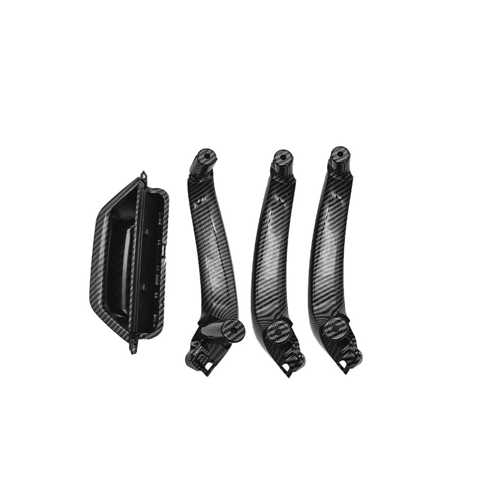 OWYTNRCJ Auto Vorne Hinten Innen Tür Griff Pull Zubehör Ersatz Kompatibel for BMW X3 X4 2011-2016(RHD Carbon Fiber) von OWYTNRCJ