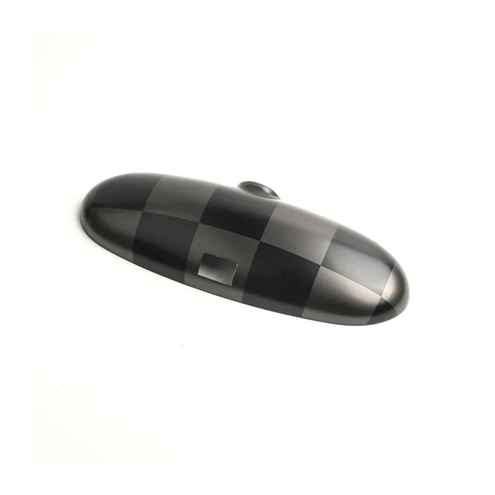 OWYTNRCJ Autoaufkleber mit Carbon-Muster for die Innenrückspiegelabdeckung, kompatibel mit Mini Cooper S R50 R52 R53, Auto-Styling-Zubehör(Black Checker) von OWYTNRCJ