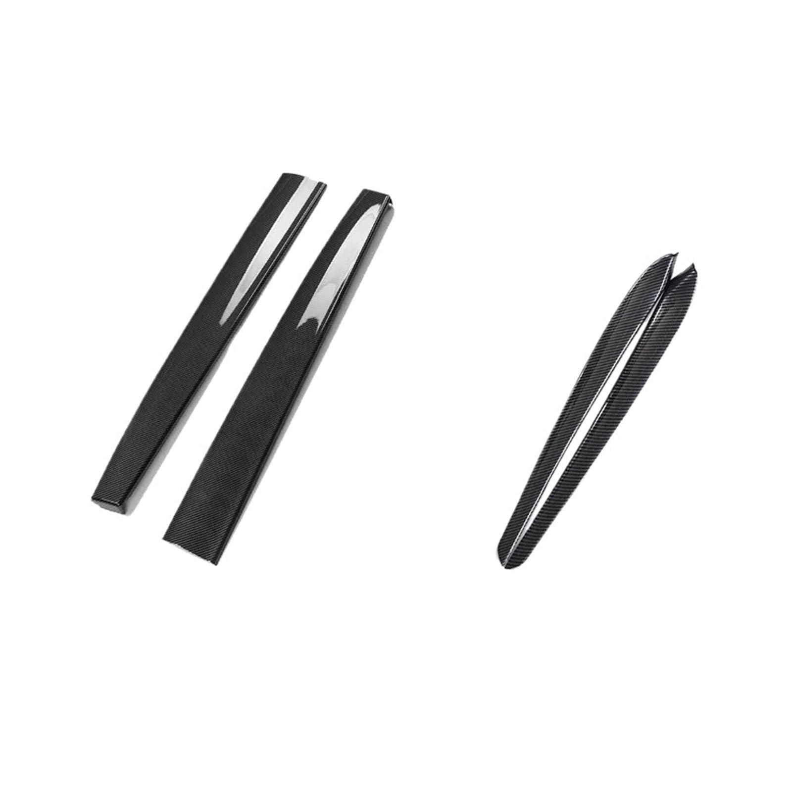 OWYTNRCJ Autotürverkleidung, Mittelkonsolenabdeckung, kompatibel mit Tesla Modell 3Y 2017 2021 2022, Carbonfaser-ABS-Aufkleber, Innenzubehör(Clossy Carbon ABS 02) von OWYTNRCJ