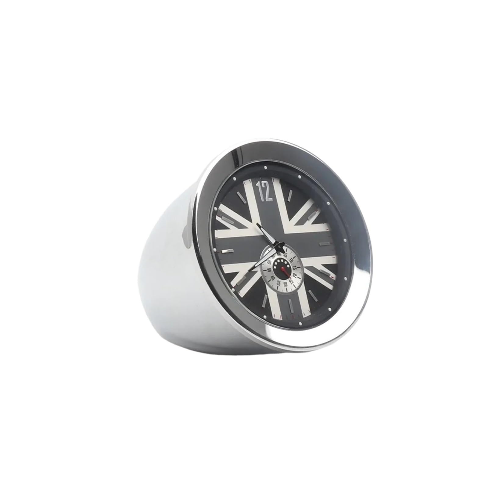 OWYTNRCJ Autouhr-Ornament, kompatibel mit Mini Cooper One S F54 F55 F56 F57 JCW, Innenuhrabdeckung, Autozubehör, Dekoration(Clock Gray) von OWYTNRCJ