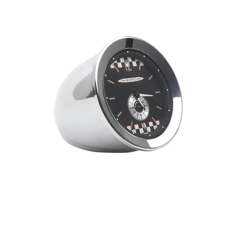 OWYTNRCJ Autouhr-Ornament, kompatibel mit Mini Cooper One S F54 F55 F56 F57 JCW, Innenuhrabdeckung, Autozubehör, Dekoration(Clock for jcw) von OWYTNRCJ