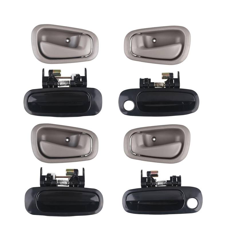 OWYTNRCJ Autozubehör 6924002030, 8-teiliger Türgriff-Satz for den Außenbereich und den Innenbereich, kompatibel mit Toyota Corolla 1998 1999 2000 2001 2002 von OWYTNRCJ