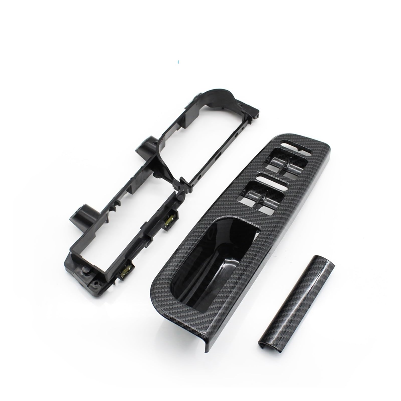 OWYTNRCJ Carbon Fiber LHD Auto Vorne Hinten Links Rechts Tür Pull Haltegriff Kompatibel for VW Bora Golf 4 MK4 Jetta 1999 2000 2001 2002 2003 2004(LHD 3PCS) von OWYTNRCJ