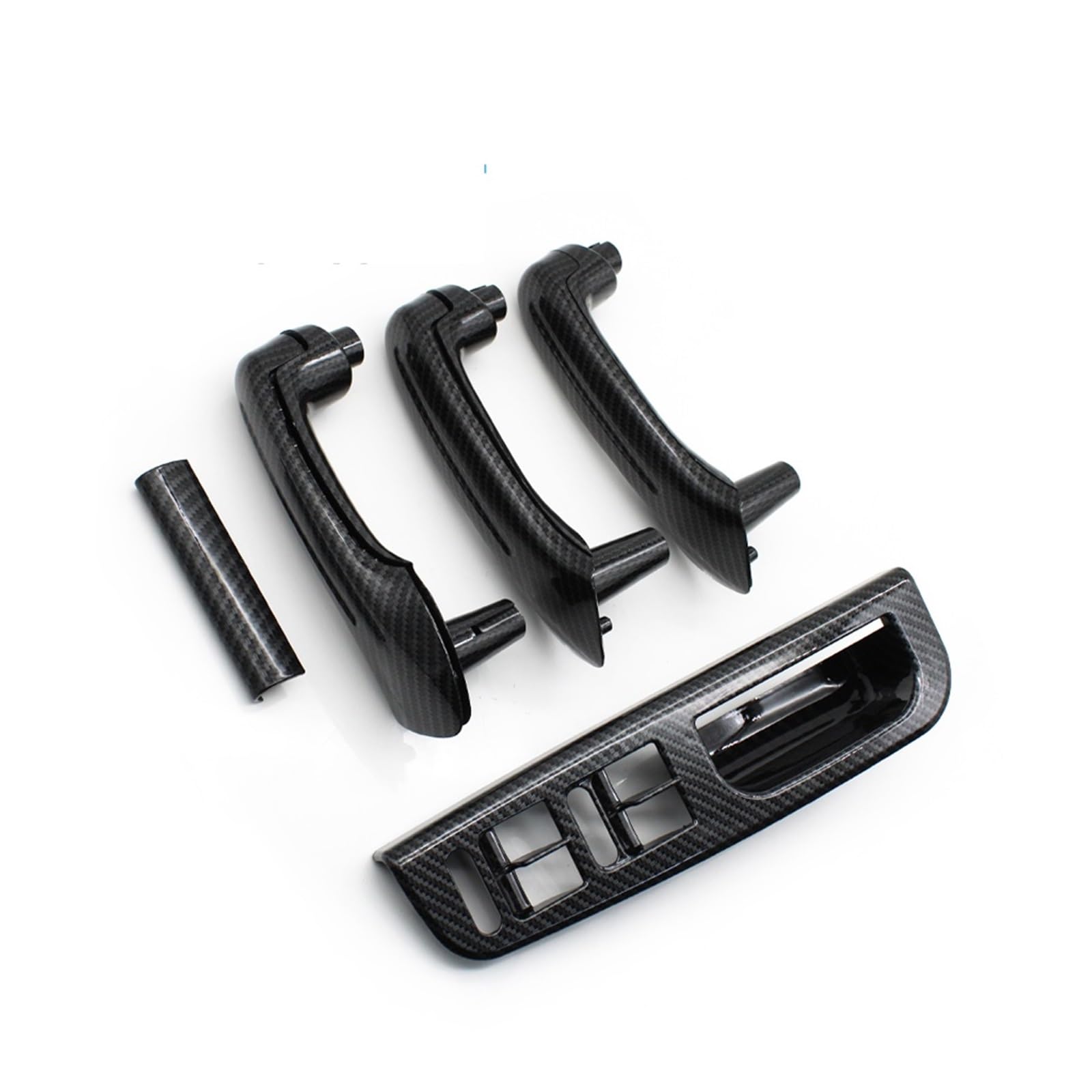 OWYTNRCJ Carbon Fiber LHD Auto Vorne Hinten Links Rechts Tür Pull Haltegriff Kompatibel for VW Bora Golf 4 MK4 Jetta 1999 2000 2001 2002 2003 2004(LHD 8PCS) von OWYTNRCJ