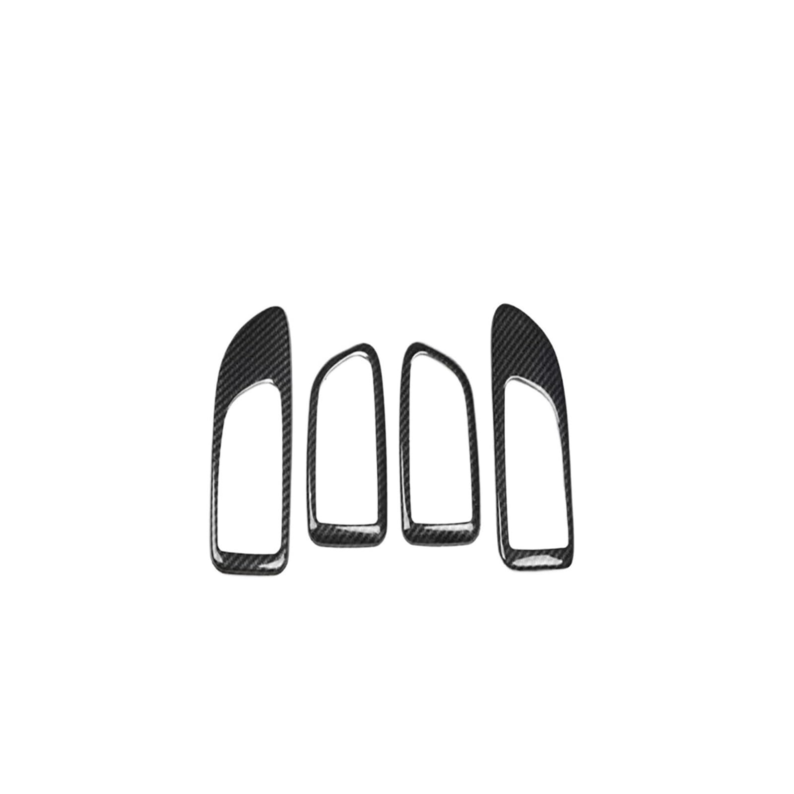 OWYTNRCJ Dekorationszubehör im ABS-Kohlefaser-Stil, kompatibel mit Mazda 3 BK 2006 2007 2008 2009 2010 2011 2012, Innenverkleidungsaufkleber(Door Handle) von OWYTNRCJ
