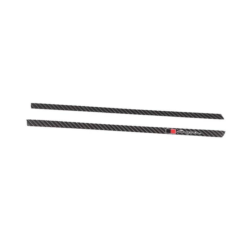 OWYTNRCJ Dekorative Aufkleber for die zentrale Steuerung des Copiloten for das Auto, kompatibel mit Toyota GR Supra A90 2019–2022, Verkleidung aus Kohlefaser, Autozubehör(Black) von OWYTNRCJ