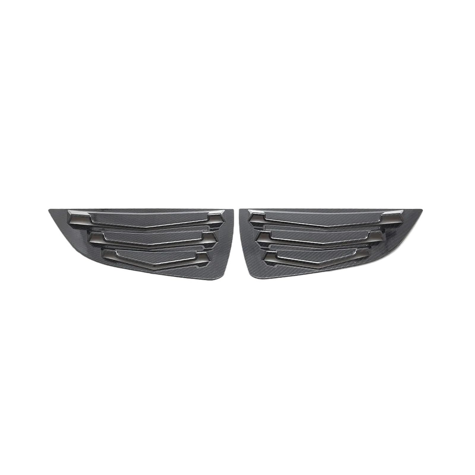 OWYTNRCJ Dreieckiger Verschluss, kompatibel mit Fit 14-18, Umrüstzubehör, 2-teiliges Auto-Seitenfenster, Sonnenschutz hinten, Luftauslässe, Jalousien, Spoiler-Panel(Carbon Pattern) von OWYTNRCJ