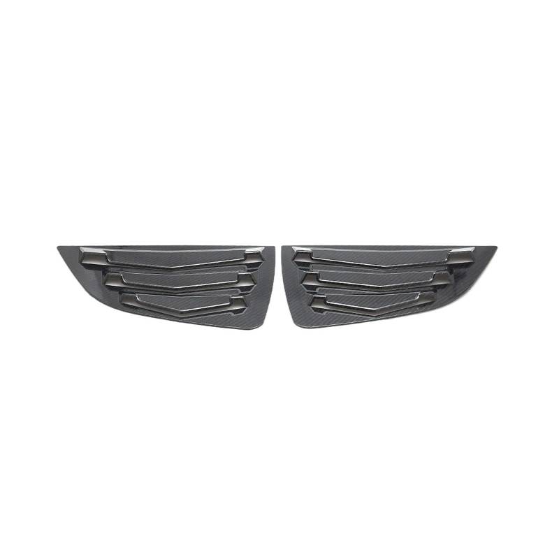 OWYTNRCJ Dreieckiger Verschluss, kompatibel mit Fit 14-18, Umrüstzubehör, 2-teiliges Auto-Seitenfenster, Sonnenschutz hinten, Luftauslässe, Jalousien, Spoiler-Panel(Carbon Pattern) von OWYTNRCJ