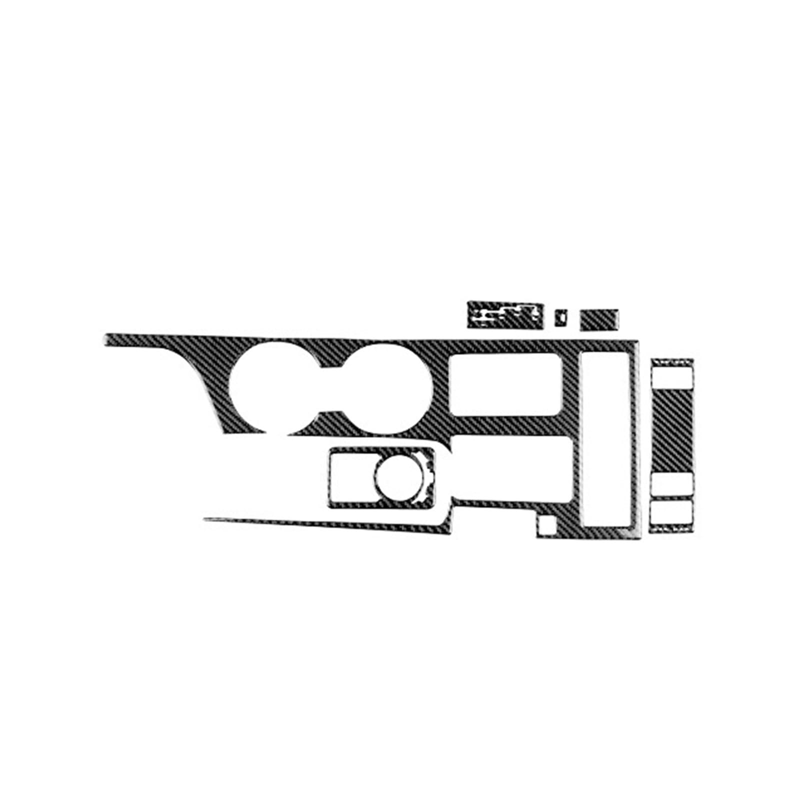 OWYTNRCJ Echte weiche Carbonfaser-Zentralsteuerung, kompatibel mit Lexus RC300 RC350 RC200T 2019 2020 2021 2022 2023, Aufkleber, Innenverkleidung(Right Hand Drive BK) von OWYTNRCJ