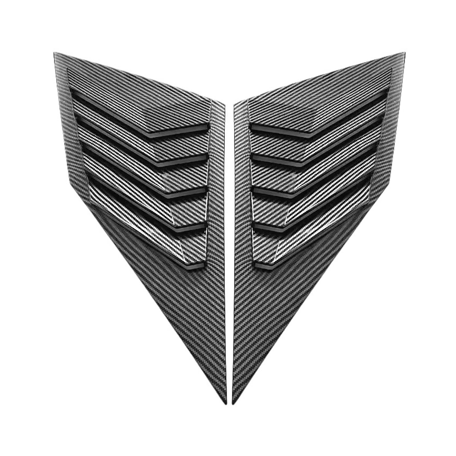 OWYTNRCJ Fensterjalousie Kompatibel for CHANGAN 2020-2023 Viertelseitenschaufelabdeckung Entlüftung Carbonfarbe Spoiler Dekoratives Zubehör(Carbon Paint) von OWYTNRCJ