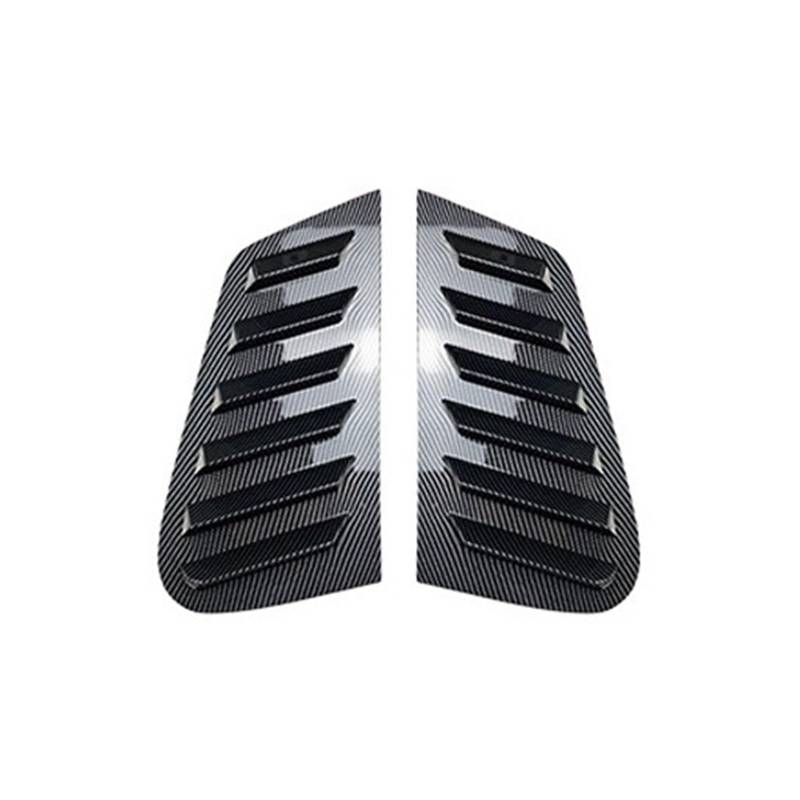 OWYTNRCJ Fensterjalousieabdeckung for VW Polo AW TSI MK4 9N MK5 6R 6C MK6 MPI GTI 2001-2023, hinteres Dreieck, Fensterläden, Sonnenschutz, Entlüftung(Carbon Look Polo MK4) von OWYTNRCJ