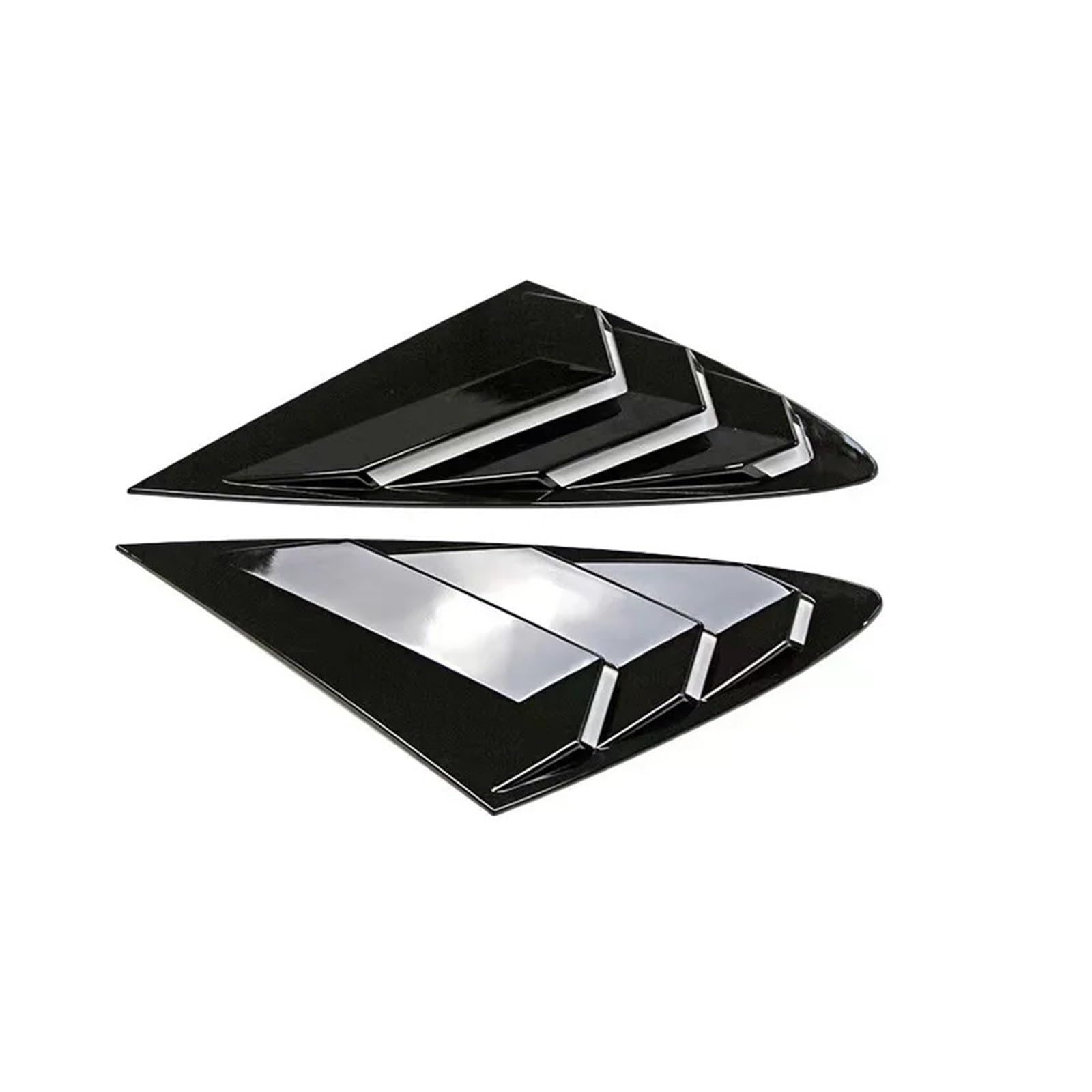 OWYTNRCJ Fensterrollladen Kompatibel for Hyundai Sonata DN8 2020 2021 2022 Autozubehör Auto-Hinterseitenabdeckungsverkleidung(Glossy Black) von OWYTNRCJ