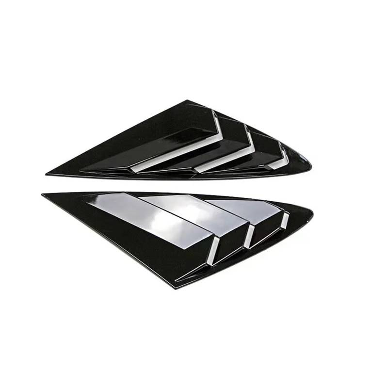 OWYTNRCJ Fensterrollladen Kompatibel for Hyundai Sonata DN8 2020 2021 2022 Autozubehör Auto-Hinterseitenabdeckungsverkleidung(Glossy Black) von OWYTNRCJ