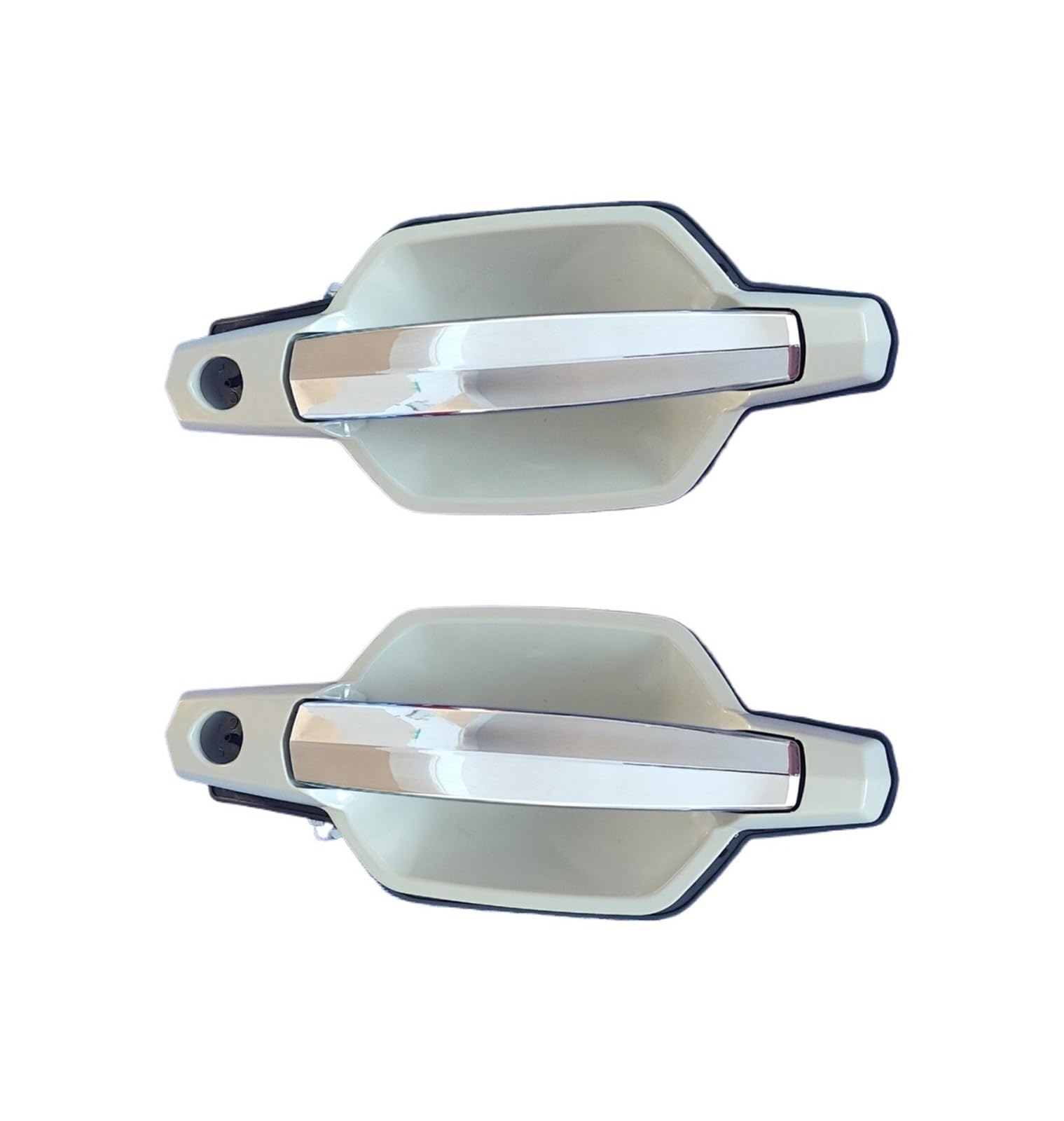 OWYTNRCJ Glatter Chrom-Türgriff mit Loch, Außentürgriff vorne Links und rechts, kompatibel mit Hyundai Terracan 2001–2007(LH and RH 2pcs) von OWYTNRCJ