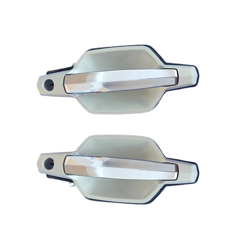 OWYTNRCJ Glatter Chrom-Türgriff mit Loch, Außentürgriff vorne Links und rechts, kompatibel mit Hyundai Terracan 2001–2007(LH and RH 2pcs) von OWYTNRCJ