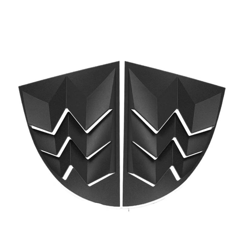 OWYTNRCJ Heckscheibenjalousie Kompatibel for Mustang In GT Lambo 1999-2004 Stil ABS Mattschwarz Paar Windschutzscheiben-Sonnenschutzabdeckung von OWYTNRCJ