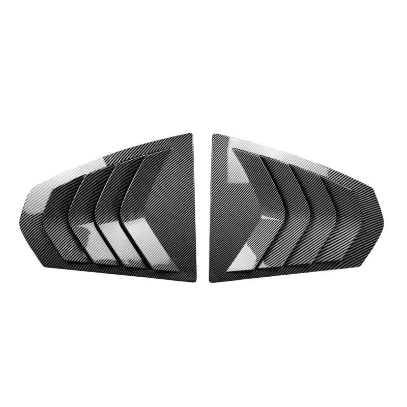 OWYTNRCJ Heckscheibenlamellen Kompatibel for BMW G20 G80 3er 320i 320d 330e 330d M3 19 Auto-Styling Heckdreieck Fensterschatten Spoiler Bodykits(Carbon Look) von OWYTNRCJ