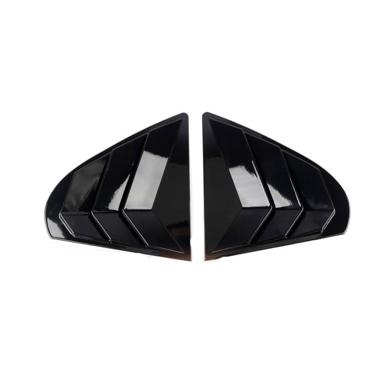 OWYTNRCJ Heckscheibenlamellen Kompatibel for Mitsubishi Lancer 2008-2016 ABS Außenjalousien Jalousien Abdeckungsverkleidung 2-TLG Autozubehör(Glossy Black) von OWYTNRCJ