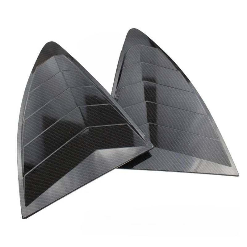 OWYTNRCJ Heckscheibenlamellen Kompatibel for Toyota Subaru FRS BRZ 86 GT86 2013-2020 ABS-Aufkleber 2-teiliges Set Spoiler Panel Vent(Carbon Fiber Copy) von OWYTNRCJ