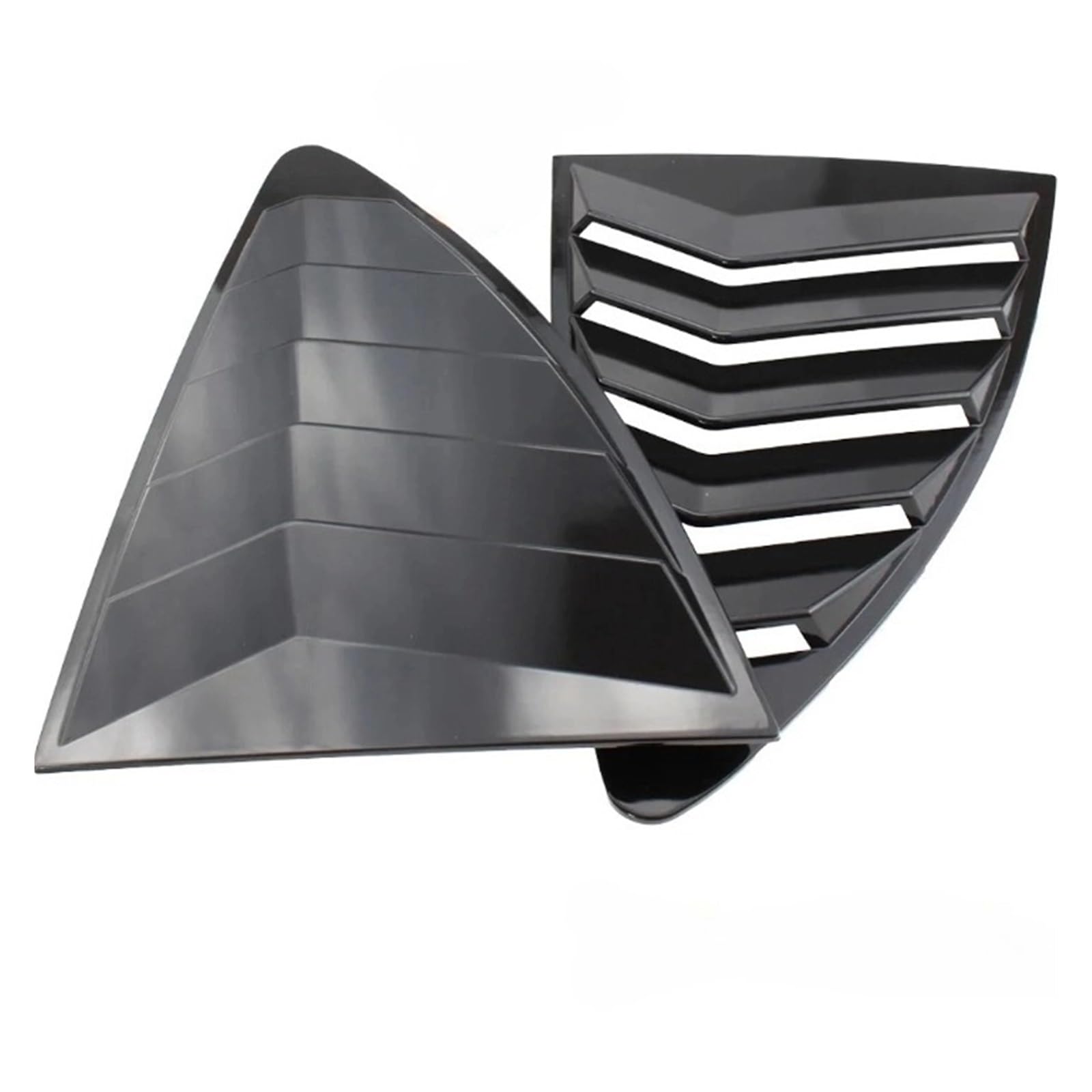 OWYTNRCJ Heckscheibenlamellen Kompatibel for Toyota Subaru FRS BRZ 86 GT86 2013-2020 ABS-Aufkleber 2-teiliges Set Spoiler Panel Vent(Shiny Black) von OWYTNRCJ