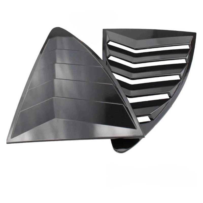 OWYTNRCJ Heckscheibenlamellen Kompatibel for Toyota Subaru FRS BRZ 86 GT86 2013-2020 ABS-Aufkleber 2-teiliges Set Spoiler Panel Vent(Shiny Black) von OWYTNRCJ