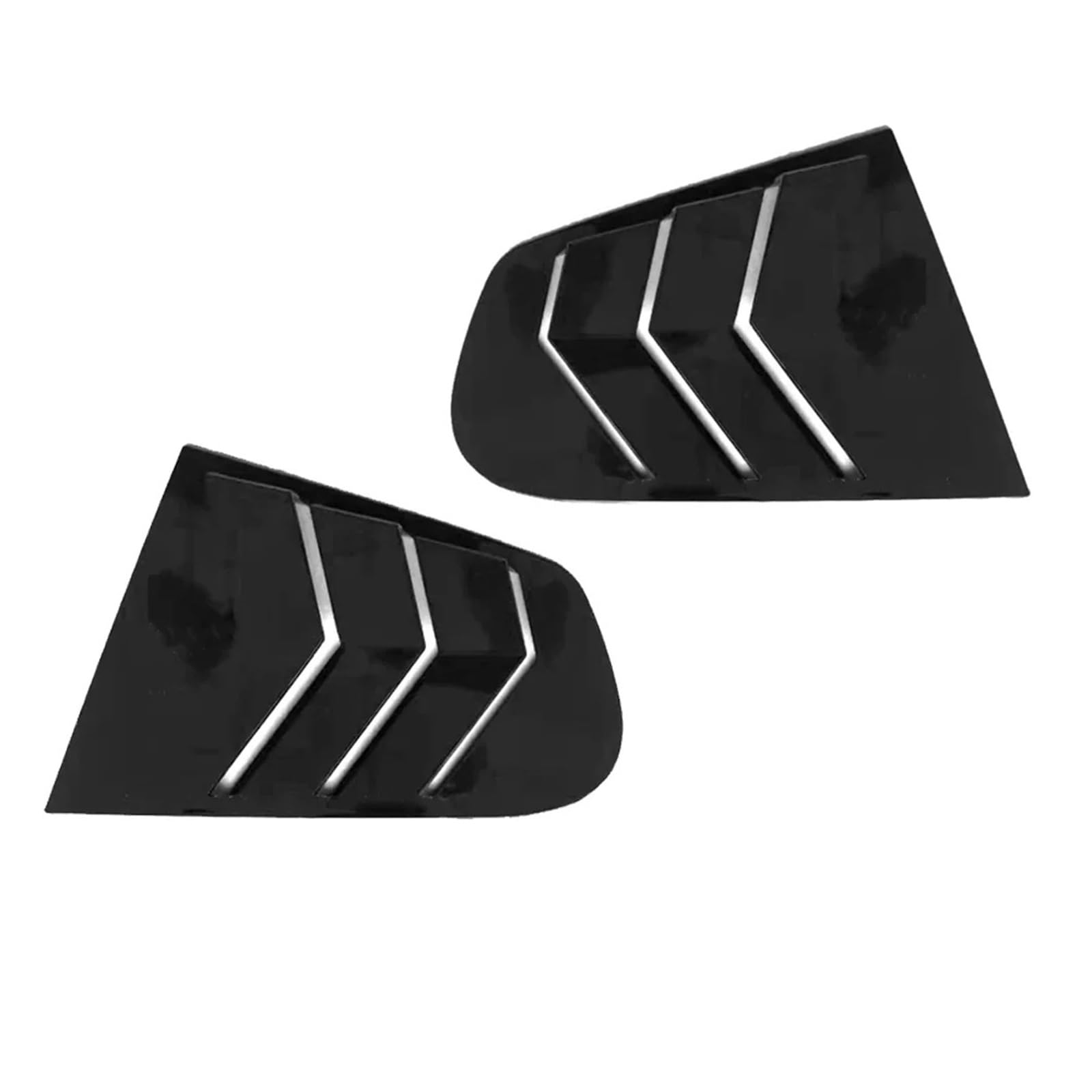 OWYTNRCJ Heckscheibenlamellen Kompatibel for VW Scirocco 2009-2018 Air Vent Scoop Shades Abdeckung Trim Jalousien Autozubehör(Glossy Black) von OWYTNRCJ