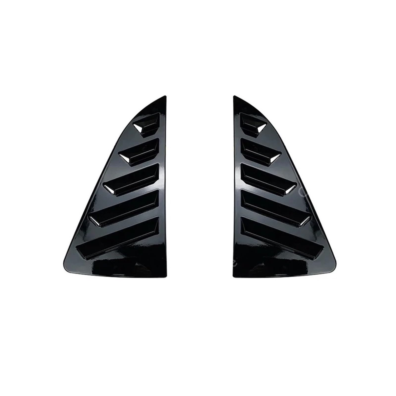 OWYTNRCJ Heckscheibenlamellen kompatibel for VW Polo MK4 MK5 MK6 Polo 9N 6R 6C AW TSI MPI GTI 2001-2023 Dreiecksschatten-Spoiler-Bodykits(MK5 Gloss Black) von OWYTNRCJ