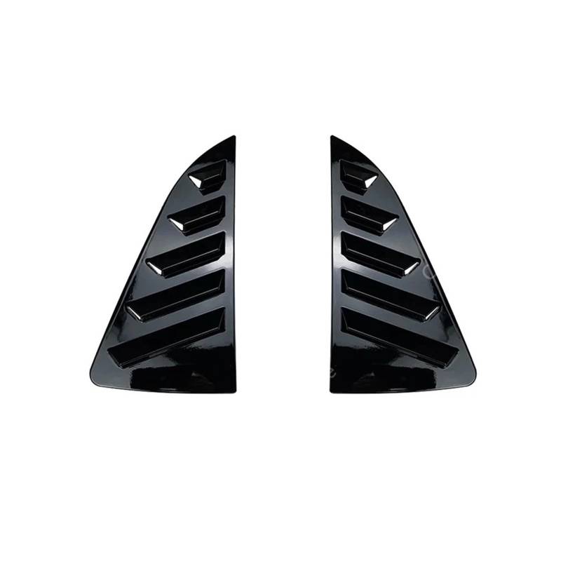 OWYTNRCJ Heckscheibenlamellen kompatibel for VW Polo MK4 MK5 MK6 Polo 9N 6R 6C AW TSI MPI GTI 2001-2023 Dreiecksschatten-Spoiler-Bodykits(MK5 Gloss Black) von OWYTNRCJ