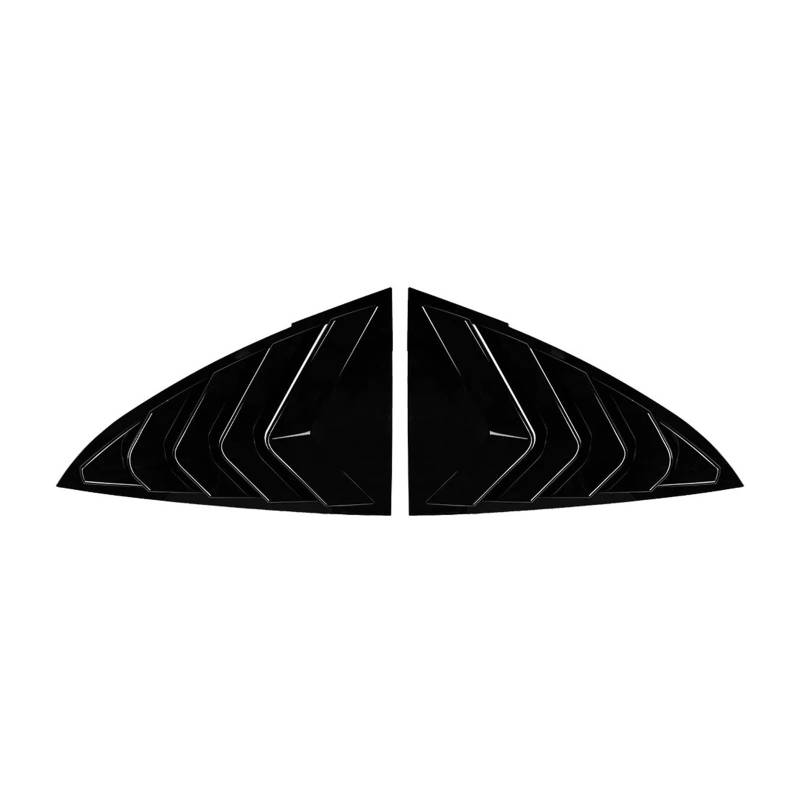 OWYTNRCJ Heckscheibenrollladen Kompatibel for Tesla Model 3 2017-2023 Model Y 2020-2023 Abdeckung Spoiler Paar Heckdreieck Fensterlamellenrollladenverkleidung(Gloss Black) von OWYTNRCJ