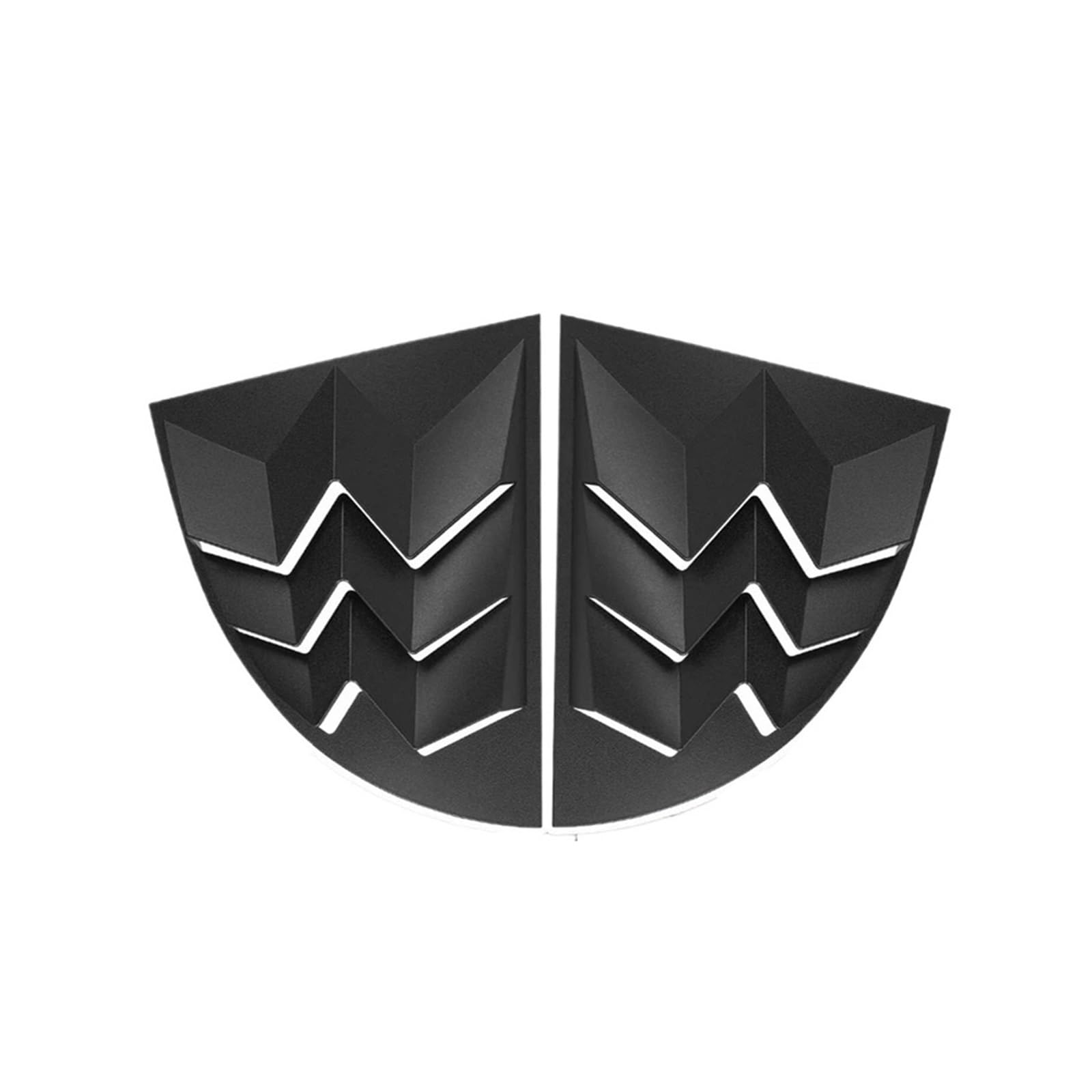 OWYTNRCJ Hinten Seite Fenster Jalousie Kompatibel for Lambo Mustang In GT 1999-2004 Stil ABS Matte Schwarz Paar Windschutzscheibe Sonnenschutz Abdeckung von OWYTNRCJ