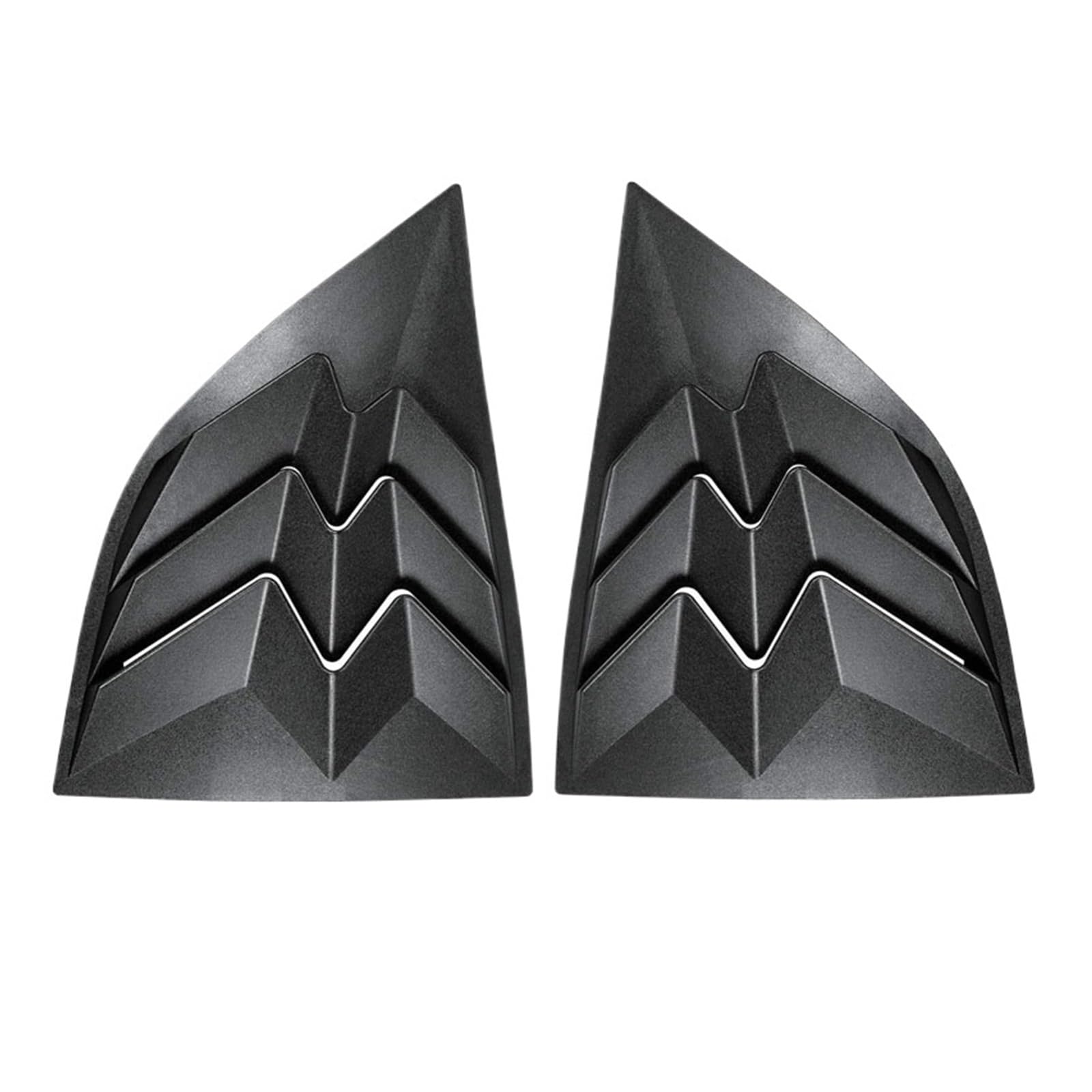 OWYTNRCJ Hinten Seite Fenster Lamellen Kompatibel for Dodge Challenger 2X 2008-2021 ABS Windschutzscheibe Sonnenschutz Abdeckung Matte Schwarz von OWYTNRCJ