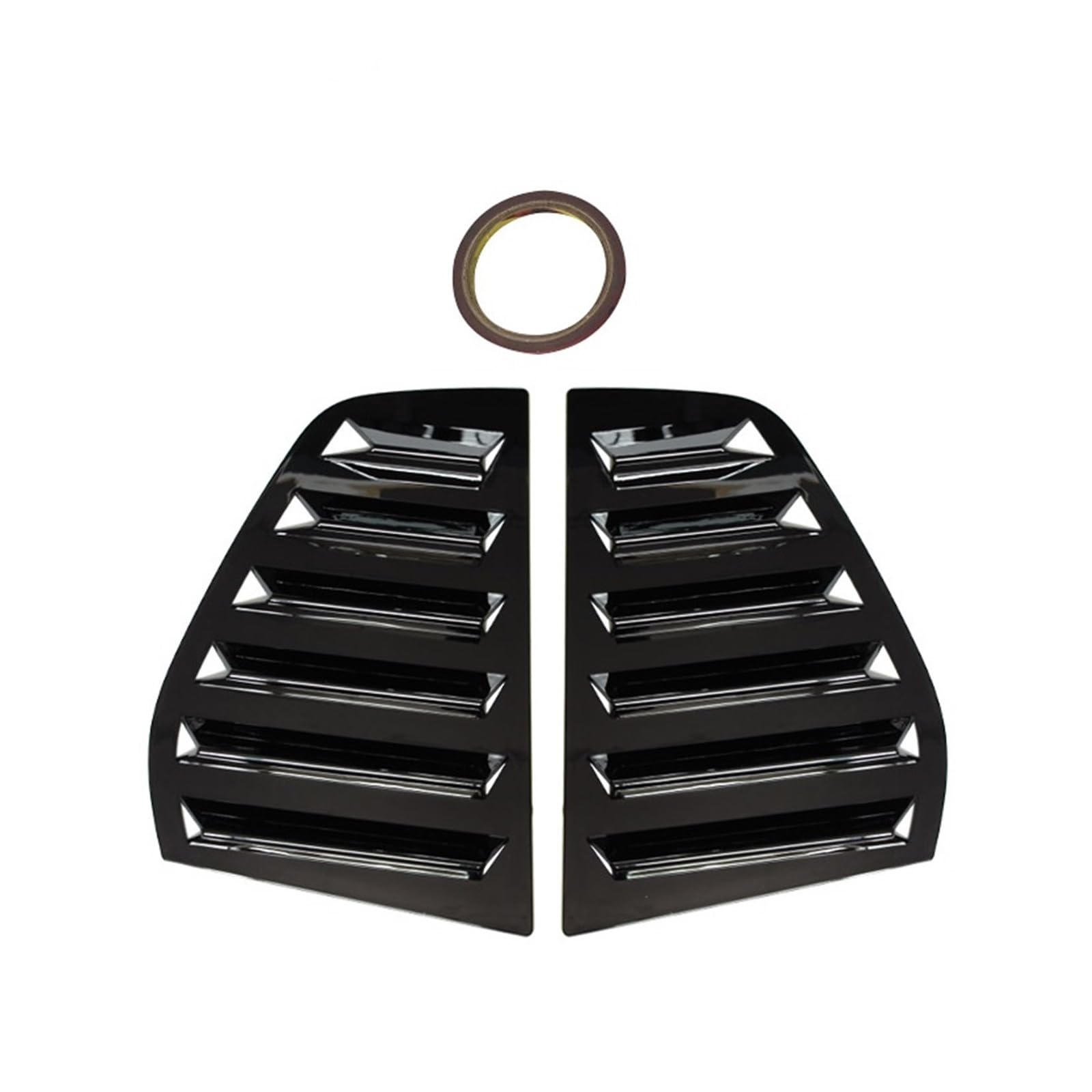 OWYTNRCJ Hinten Seite Fenster Rollladen Kompatibel for VW Golf 5 Golf 6 Golf 7 MK5 MK6 MK7 MK7 5 2003-2020 Abdeckung Jalousie Air Vents Paar Trim Spoiler(Golf 5 Glossy Black) von OWYTNRCJ
