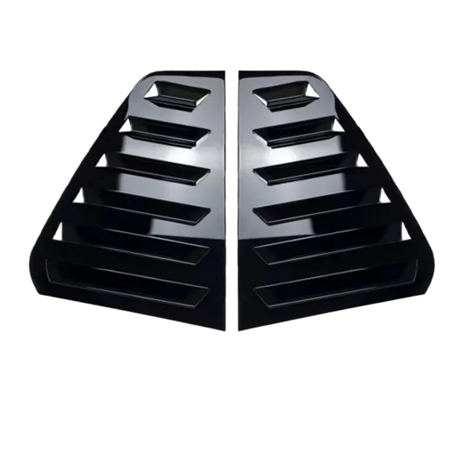OWYTNRCJ Hinten Seite Fenster Rollladen Kompatibel for VW Golf MK7 MK7.5 13-19 Zubehör Auto Außen Teile Trim Abdeckung Dreieck Schutz(Glossy Black) von OWYTNRCJ