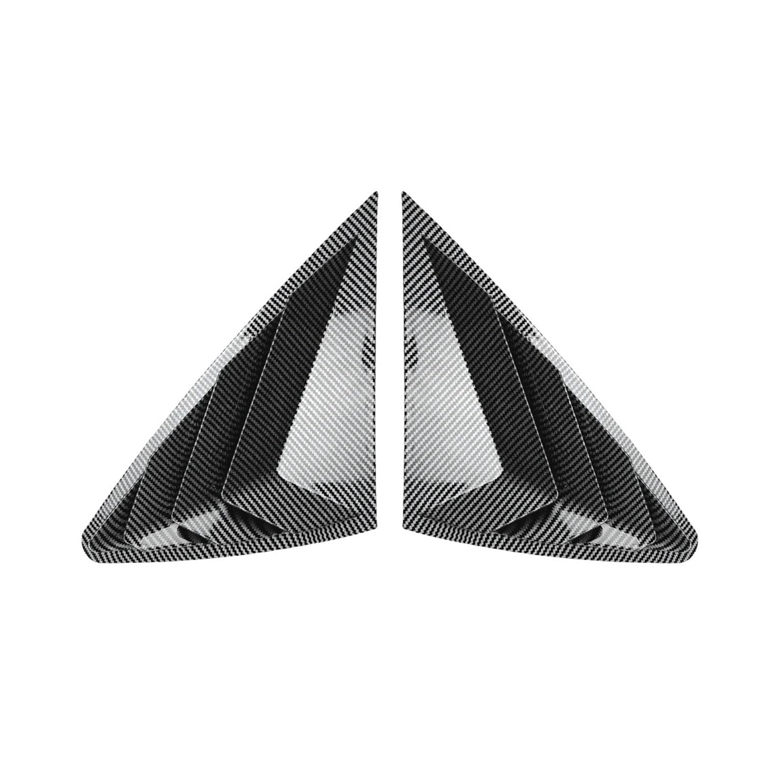 OWYTNRCJ Hinten Seite Shutter Kompatibel for Mercedes Benz GLC Coupe C254 AMG 2024 Dreieck Fenster Jalousie Schatten Spoiler Bodykits Trim Abdeckung(Carbon Look) von OWYTNRCJ